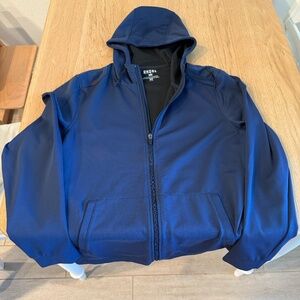 Rhone Navy Blue Full Zip Hoodie in Medium